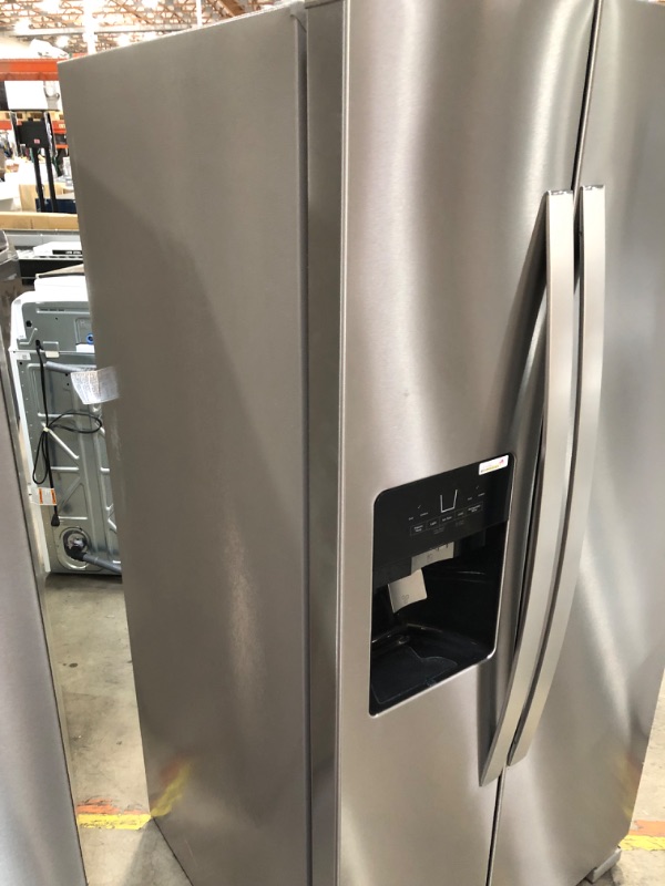 Photo 1 of Whirlpool® 33 in. 21.4 Cu. Ft. Fingerprint Resistant Stainless Steel Side-by-Side Refrigerator