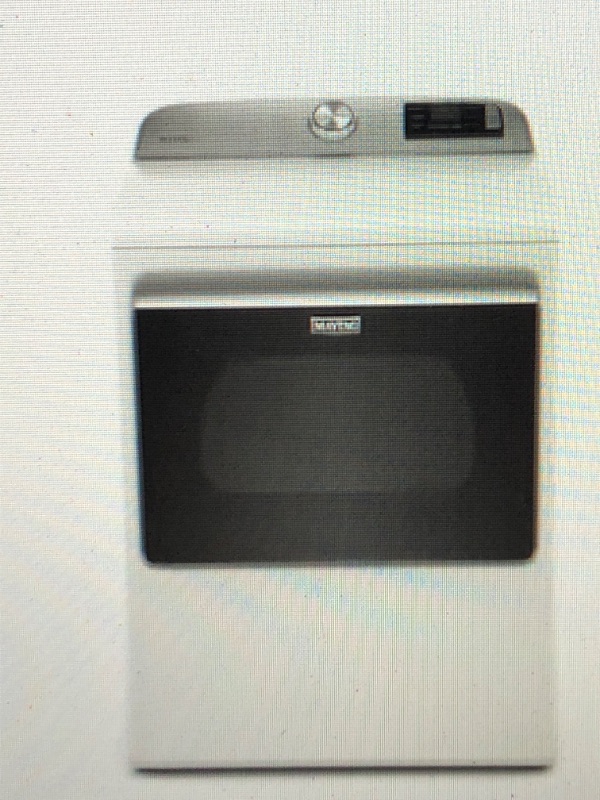 Photo 1 of Maytag Smart Capable 7.4-cu ft Hamper DoorSmart Gas Dryer (White)
