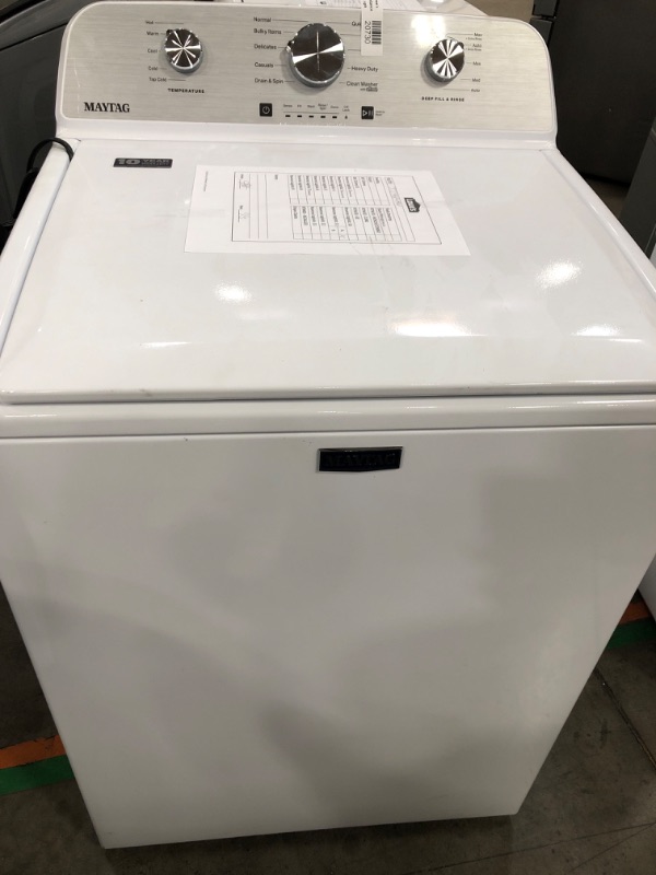 Photo 4 of Maytag 4.5 cu. ft. Top Load Washer in White MVW4505MW