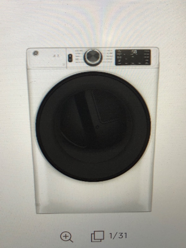 Photo 1 of GE® 7.8 cu. ft. Capacity Smart Front Load Electric Dryer with Sanitize Cycle