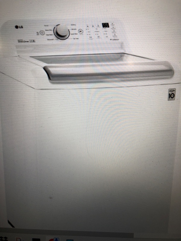 Photo 1 of LG - 5.0 Cu. Ft. High-Efficiency Top Load Washer with 6Motion Technology - White
