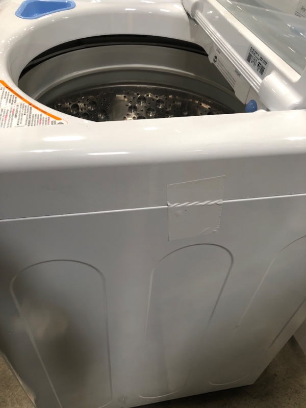 Photo 3 of LG - 5.0 Cu. Ft. High-Efficiency Top Load Washer with 6Motion Technology - White
