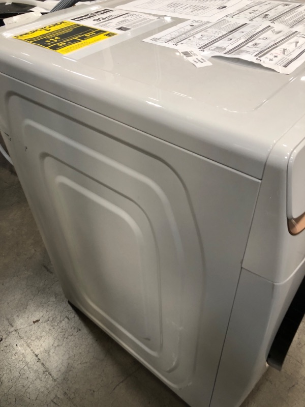Photo 2 of 5.0 cu. ft. Extra Large Capacity Smart Front Load Washer with Super Speed Wash and Steam in Ivory
