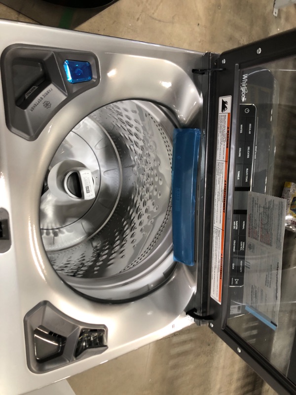 Photo 4 of Whirlpool® 5.2 - 5.3 Cu. Ft. 2 in 1 Removable Agitator Chrome Shadow Top Load Washer