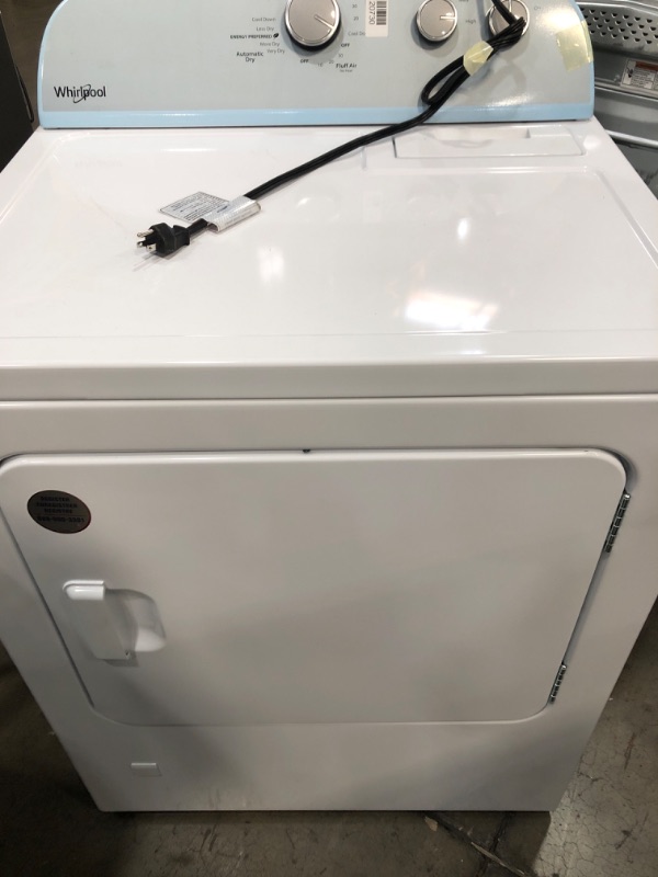 Photo 6 of Whirlpool 7-cu ft Reversible Side Swing Door Gas Dryer (White)

