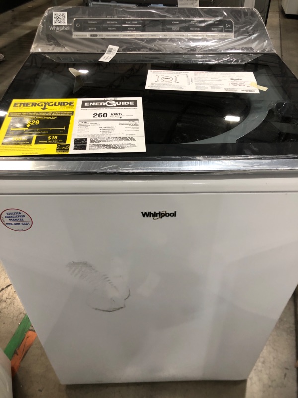 Photo 4 of Whirlpool® 5.2 - 5.3 Cu. Ft. 2 in 1 Removable Agitator White Top Load Washer