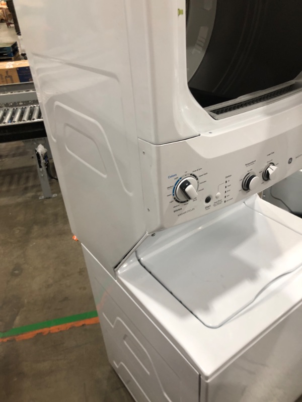 Photo 5 of GE Unitized Spacemaker® 3.8 cu. ft. Capacity Washer with Stainless Steel Basket and 5.9 cu. ft. Capacity Gas Dryer