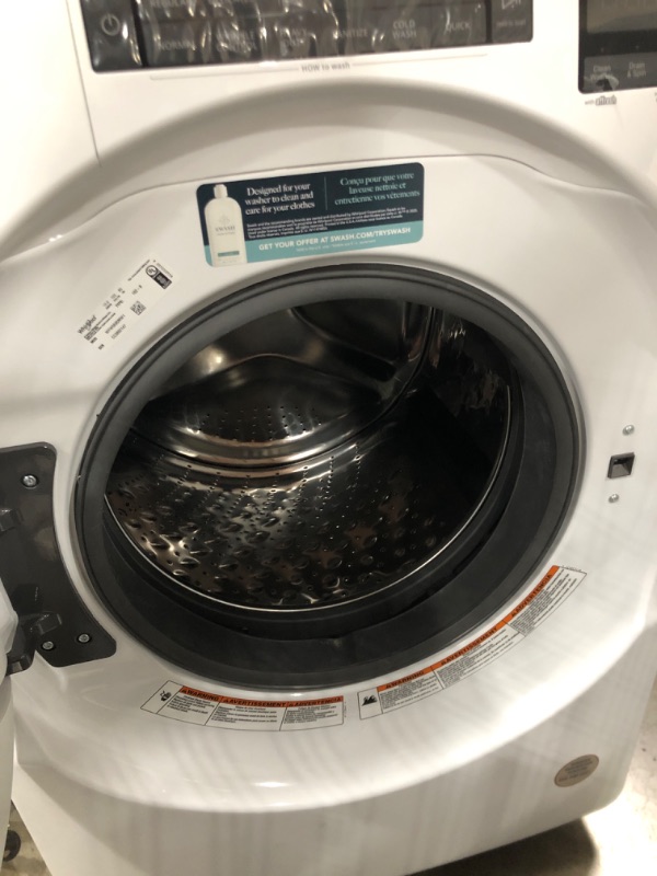 Photo 2 of Whirlpool 4.5 Cu. Ft. Front Load Washer with Quick Wash Cycle