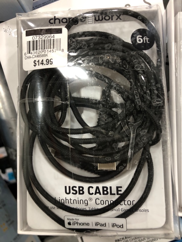 Photo 1 of Charge Worx 6ft Lightning Cable
