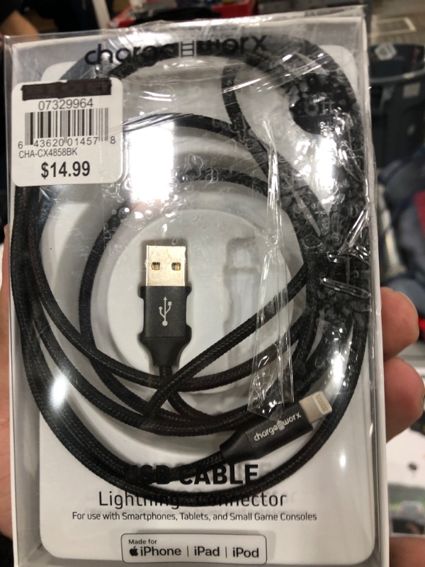 Photo 1 of Charge Worx 6ft Lightning Cable
