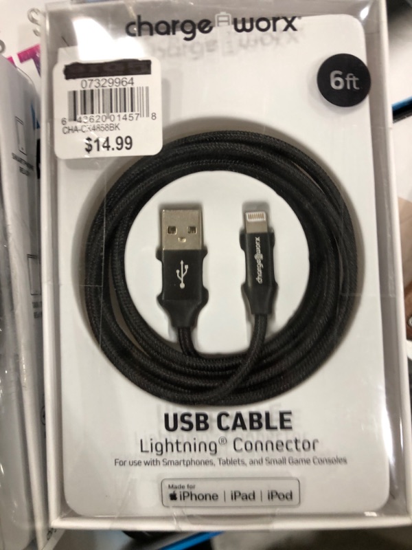 Photo 1 of Charge Worx 6ft Lightning Cable
