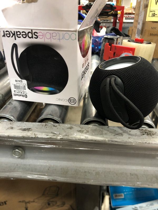 Photo 1 of Biconic Round Portable Bluetooth Speaker
