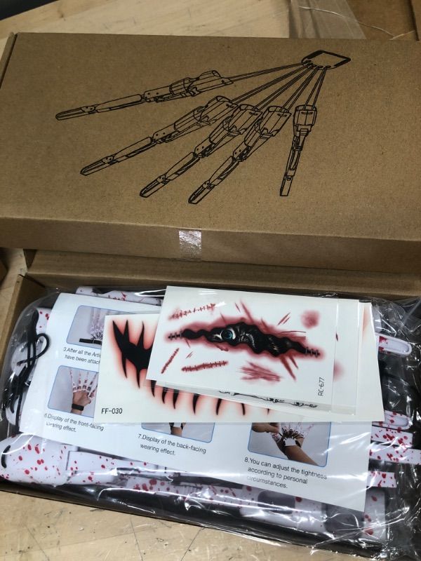 Photo 2 of 2 pack
WAASII Halloween Articulated Fingers, Scary Cosplay Accessories, Articulated Finger Extensions Fits All Finger Sizes, As Flexible As Your Own Fingers, Scary Cosplay Accessories