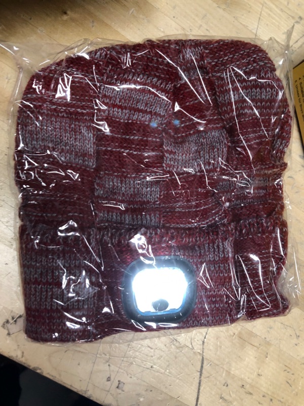 Photo 1 of led red beanie