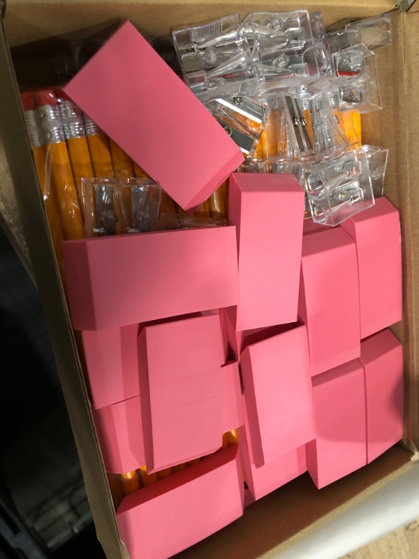 Photo 2 of 80 Pcs Pink Erasers Bulk Pencil Bulk 100 Day of School Teacher Supply Pencil Eraser for Kids Bulk Pencils for Classroom for Student Teacher School Office Classroom Supplies Back to School Sunday Class