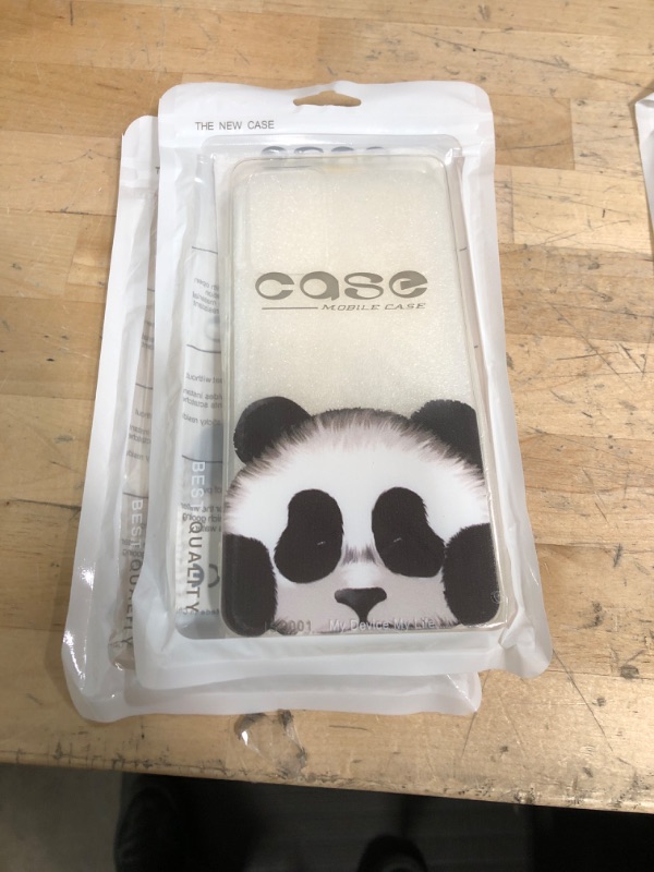 Photo 1 of 2 PACK***WQCSH Compatible with Samsung Galaxy A71 5G/A Quantum 5G Case Ultra Thin Anti Shockproof TPU Silicone Painted Pattern Scratch Resistant Cover+1PCS Screen Protector-Panda Panda Samsung Galaxy A71 5G