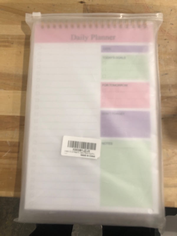 Photo 2 of Undated to Do List Notepad Notebook Daily Planner 80 Sheets 6.5'' x 9.8'' Checklist Productivity Organizer for Work Academic Planner (Purple Pink) 6.5x9.8inch (pack of 2) Purple Pink