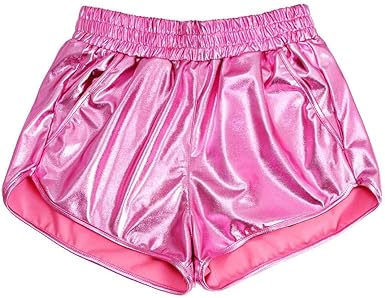 Photo 1 of HIGO FASHION Women's Metallic Shiny Shorts Sparkly Rave Yoga Hot Short Booty Outfits Pants SIZE MEDIUM
