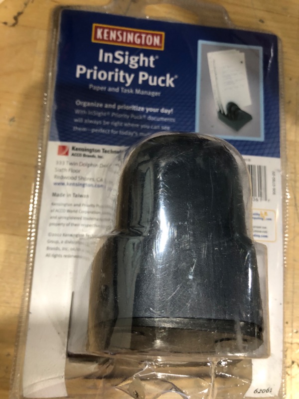 Photo 2 of Kensington : Insight Priority Puck Five-Slot Desktop Copyholder, Plastic, Dark Blue/Gray -:- Sold as 2 Packs of - 1 - / - Total of 2 Each