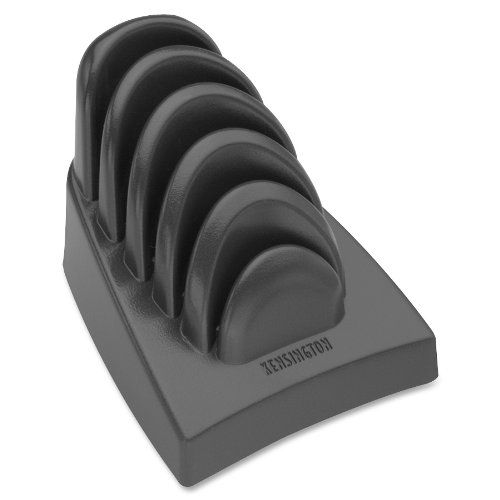 Photo 1 of Kensington : Insight Priority Puck Five-Slot Desktop Copyholder, Plastic, Dark Blue/Gray -:- Sold as 2 Packs of - 1 - / - Total of 2 Each