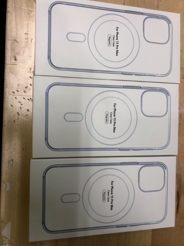 Photo 1 of **APPEARS NEW*
iPhone 15 Pro Max Case Clear,[Not Yellowing] [Compatible with MagSafe] Super Strong N52 Magnets Military Drop Protection Shockproof Slim 15 Pro Max Phone Case 6.7"