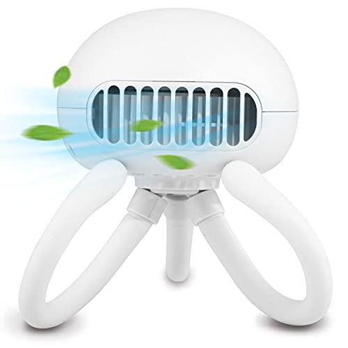 Photo 1 of 2 pack - Stroller Fan Portable Bladeless Fan ?Mini Handheld Fan with Flexible Tripod Clip on Stroller Fan 3 Speeds Rechargeable Battery Operated Fan for Stroller, car Seat, Crib, Bike and Desktop (white)