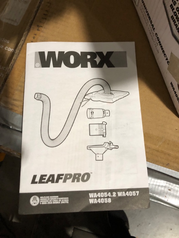 Photo 5 of **PARTS ONLY** **SEE NOTES** Worx Wa4054.2 LeafPro Universal Leaf Collection System