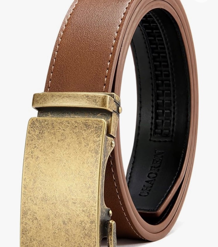 Photo 1 of CHAOREN Leather Ratchet Belt Men - Customizable Fit, Effortless Style (35mm