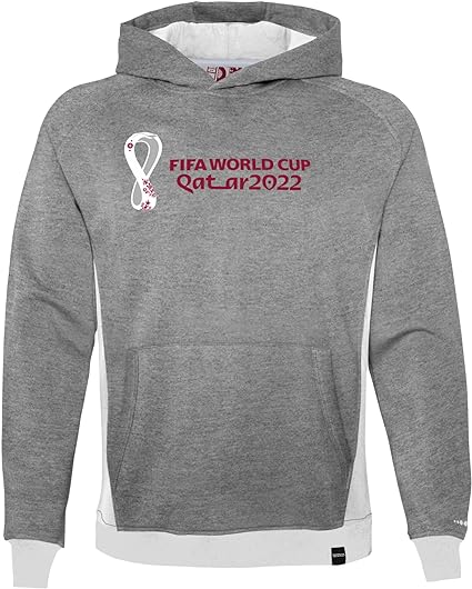 Photo 1 of Outerstuff Youth & Kids FIFA World Cup Premium Fleece Hood, Heather Grey, Youth Large-14/16
