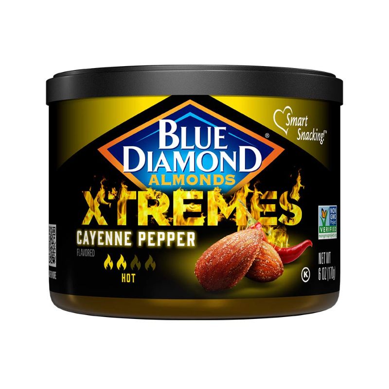 Photo 1 of 12/03/2024
Blue Diamond Almonds XTREMES Cayenne Pepper Flavored Snack Nuts, 6 Oz Resealable Cans (Pack of 2)
