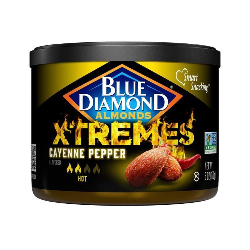 Photo 1 of 12/03/2024
Blue Diamond Almonds XTREMES Cayenne Pepper Flavored Snack Nuts, 6 Oz Resealable Cans (Pack of 2)