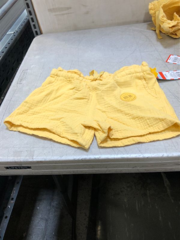 Photo 2 of 3 Pack Girls' Woven Gauze Shorts - Cat & Jack Yellow S
