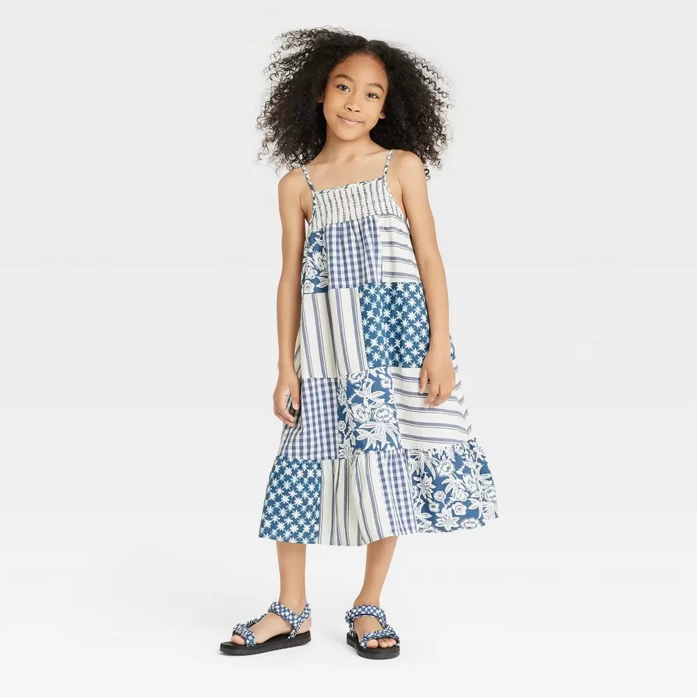 Photo 1 of Girls' Sleeveless Maxi Dress - Cat & Jack Blue XL