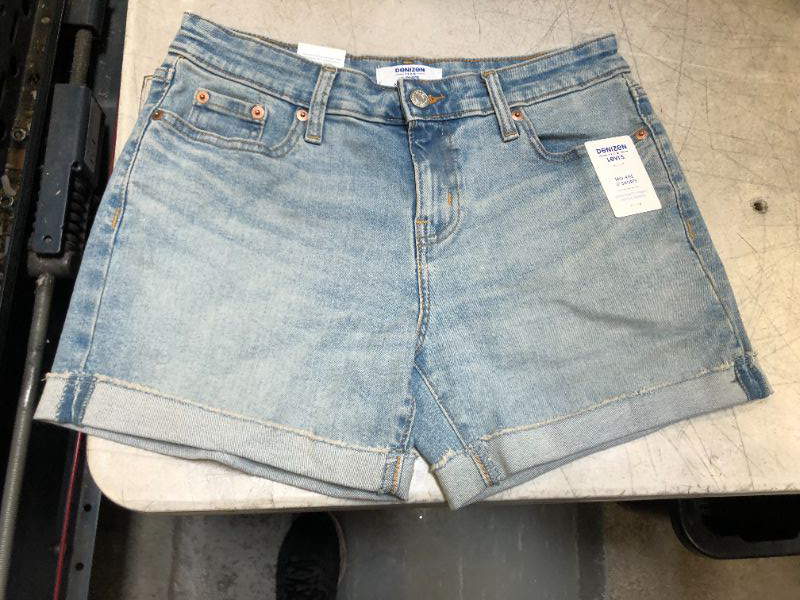 Photo 2 of DENIZEN from Levi's Women's Mid-Rise 5" Jean Shorts - Malibu Cove 2 W26 