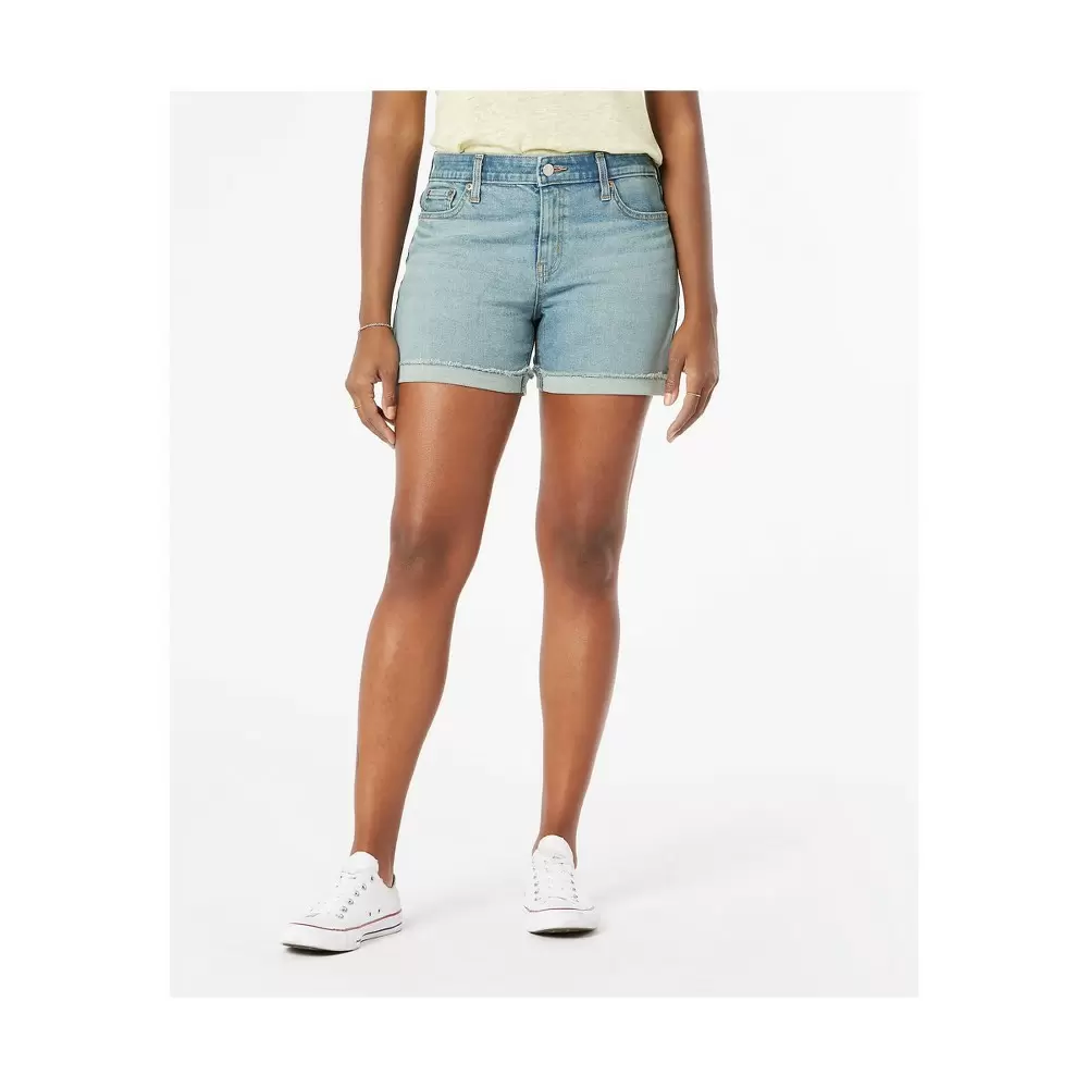 Photo 1 of DENIZEN from Levi's Women's Mid-Rise 5" Jean Shorts - Malibu Cove 18 W34 