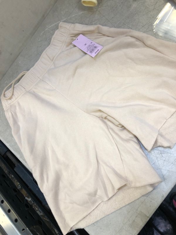 Photo 2 of High-Rise Fleece Bermuda Shorts - Wild Fable Light Taupe XS, Light Brown
