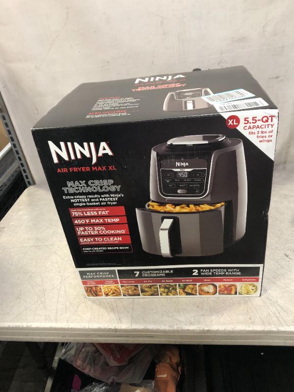 Photo 1 of Ninja 5.5 qt. Grey XL Air Fryer Max (AF161)