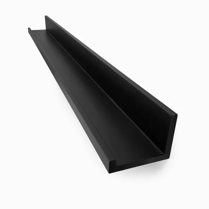 Photo 1 of 48" x 4.5" Picture Ledge Wall Shelf Black - Inplace