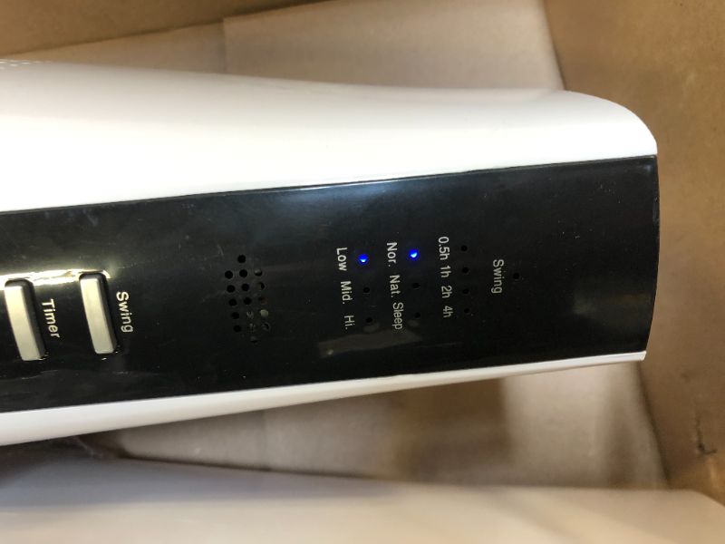 Photo 1 of Bladeless Tower Fan - 43-Inch Cooling Standing Floor Fan w/ Remote, Air Circulator, 3 Modes, 3 Speeds & 7.5H Timer, White Oscillating Electric Fan w/ for Bedroom, Living Room, Office, Home, Indoor use