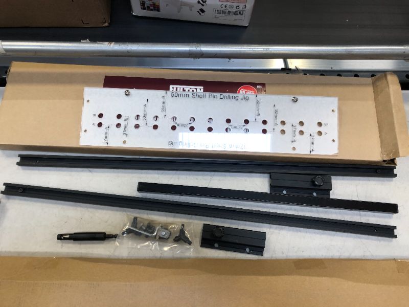 Photo 1 of SOLD AS PARTS - EZ Align Premium Shelf Pin Drilling Jig With 1/4" And 5mm Self Centering Drill Bits