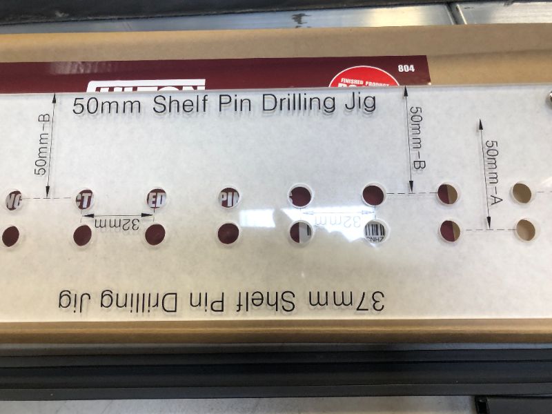 Photo 6 of SOLD AS PARTS - EZ Align Premium Shelf Pin Drilling Jig With 1/4" And 5mm Self Centering Drill Bits
