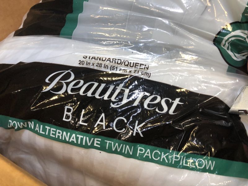Photo 4 of Beautyrest Black Down Alternative Pillows, 2-Pack Standard Queen
