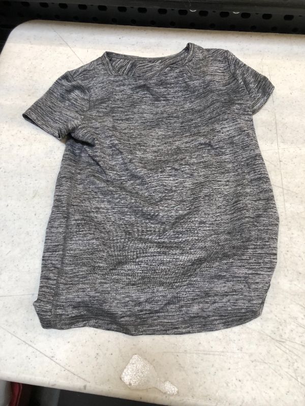 Photo 1 of All in Motion Girls' Short Sleeve Studio T-Shirt Dark Gray - SMALL -