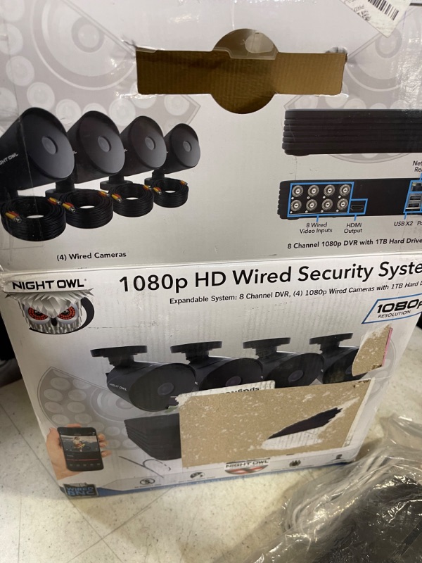 Photo 3 of 8-Channel 1080p Wired DVR Security Camera System with 1TB Hard Drive and 4 1080p Wired Cameras