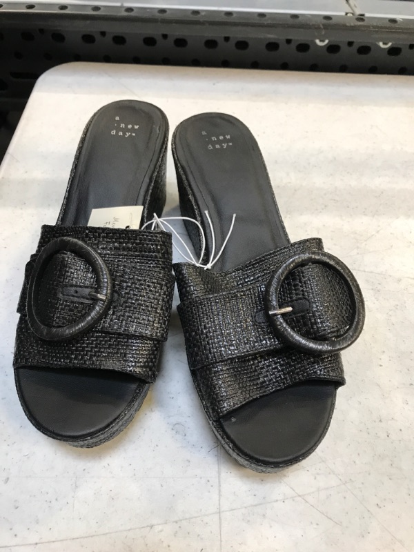Photo 1 of black new day heel sandals size10