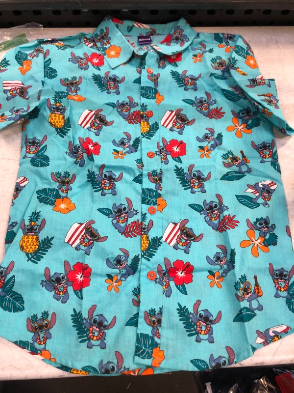 Photo 1 of boys size 10/12 lilo ands stitch button up