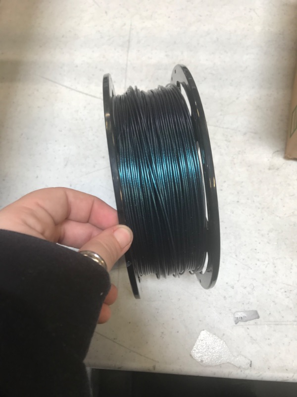 Photo 3 of D Printer Filament Color Changeable PLA Filament 1.75mm, Different Color by Light, Perfectly Hide The Layer Line, 1kg (2.2lbs) Spool-Dimensional Accuracy +/- 0.02mm (Burnt Titanium, PLA)