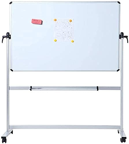 Photo 1 of VIZ-PRO Double-Sided Magnetic Mobile Whiteboard, 48 x 36 Inches, Aluminium Frame and Stand