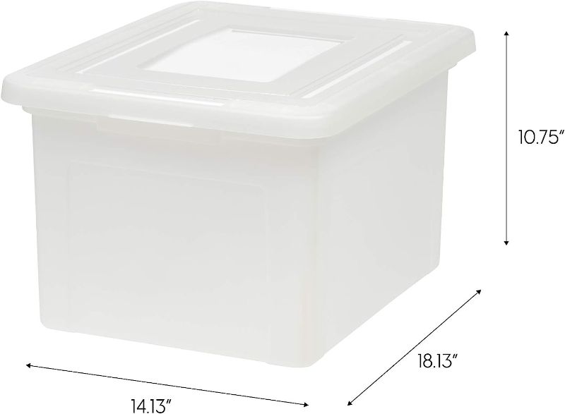 Photo 1 of IRIS USA LETTER/LEGAL FILE TOTE BOX