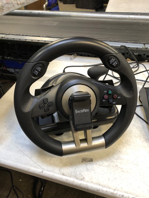 Photo 6 of Serafim R1+ Racing Gaming Steering Wheel with Sensitive Pedal and shifter Supports 9 Platforms: XBOX ONE / XBOX Series X&S / PlayStation / Switch / PC / iPhone / Mobile/ PS3 / PS4